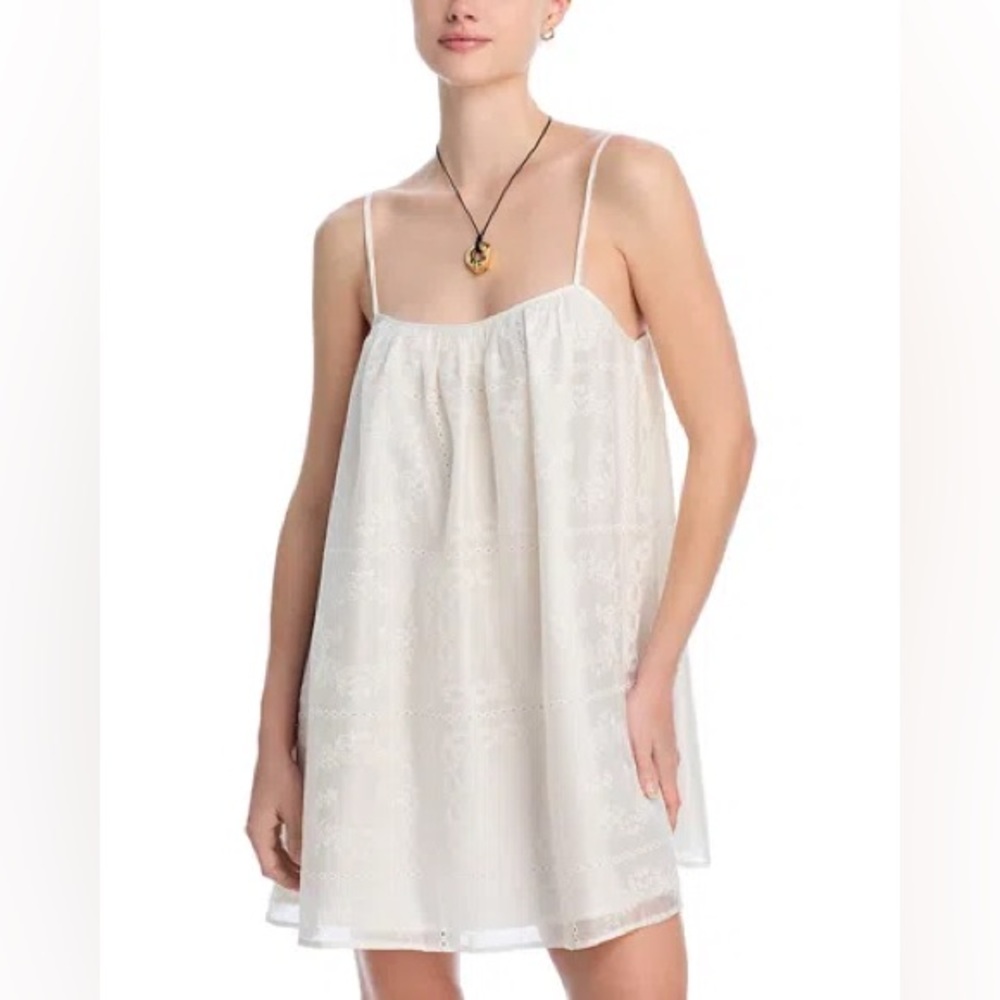 NWT Aqua Embroidered Swim Cover-Up Dress Lace Chemise